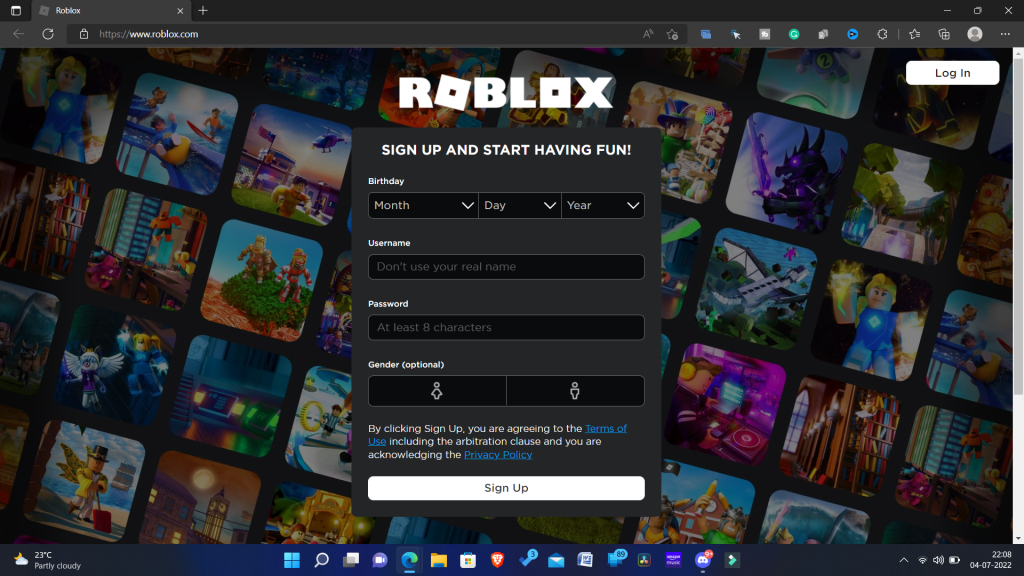 Www roblox com Karte einlösen Roblox Login 2022