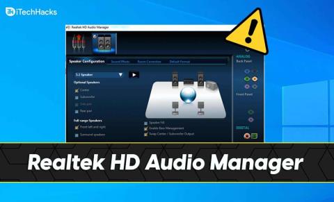 Cách tải xuống và cài đặt Realtek HD Audio Manager