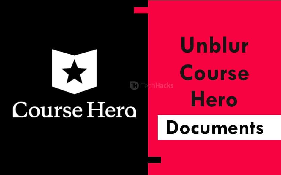 Cómo desenfocar documentos de Course Hero gratis