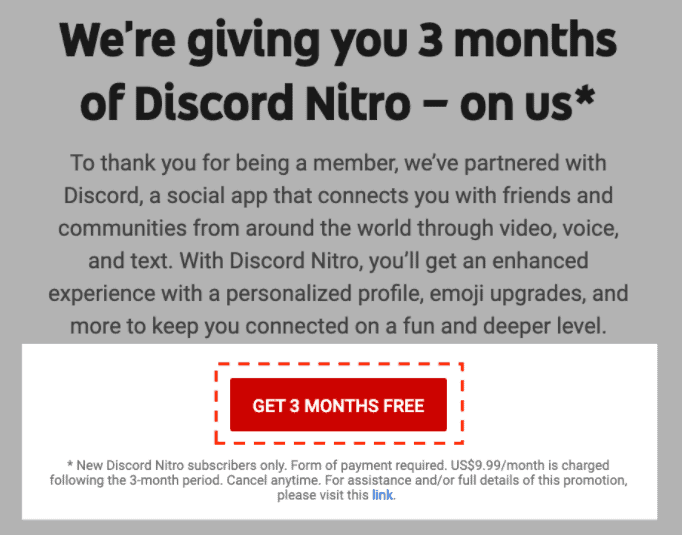 Cách nhận Discord Nitro miễn phí