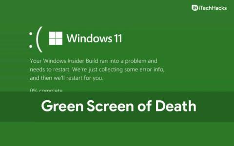 죽음 충돌 오류의 Windows 11 녹색 화면을 수정하는 방법