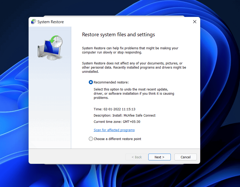 Solucionar el error de tiempo de espera de vigilancia del reloj en Windows 11
