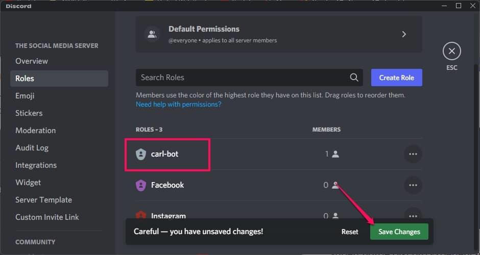 Cách sử dụng Carl Bot cho các phản ứng & vai trò trên Discord