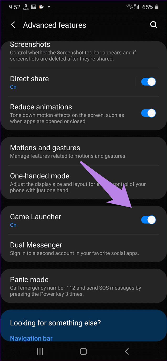 Cách tắt hoặc xóa ứng dụng khỏi trình khởi chạy trò chơi trên điện thoại Samsung