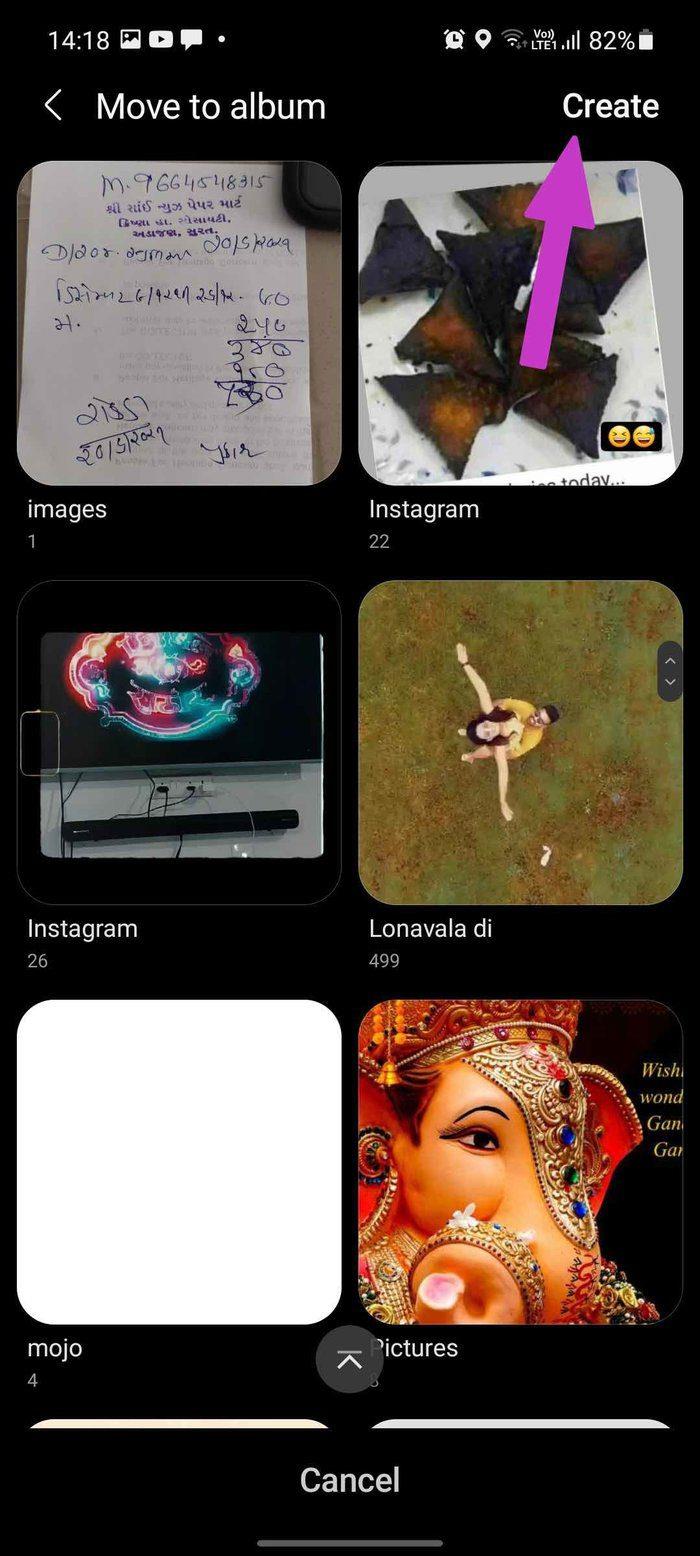 Cách tạo và chia sẻ album ảnh trên điện thoại Samsung Galaxy