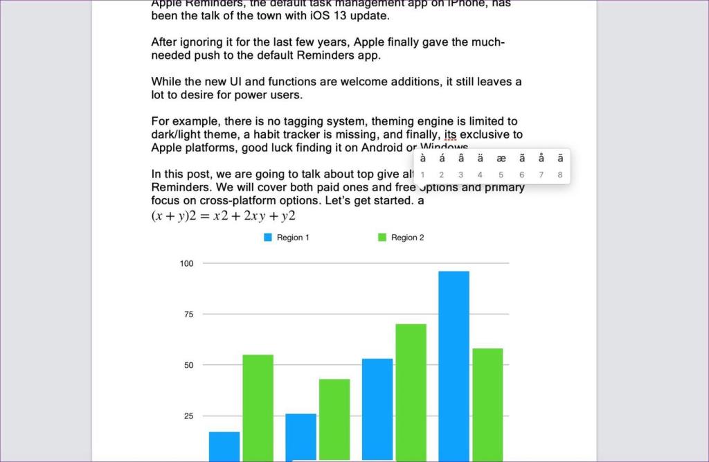 Cách thêm các ký tự và ký hiệu đặc biệt trong trang Apple và các thủ thuật khác