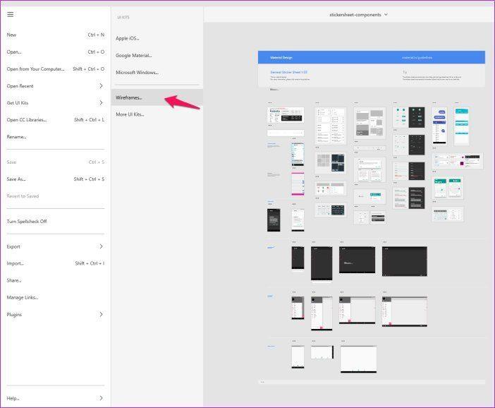 Cách sử dụng Bộ giao diện người dùng trong Adobe XD