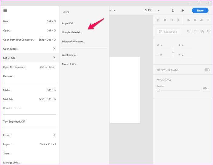 Cách sử dụng Bộ giao diện người dùng trong Adobe XD